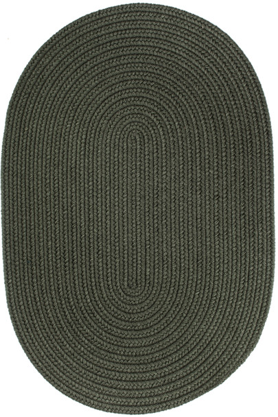 Rhody Solid Wool S129 Dk. Sage Area Rug