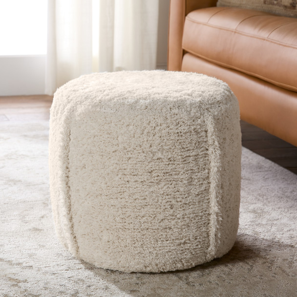 Jaipur Elysium ESM01 White Pouf
