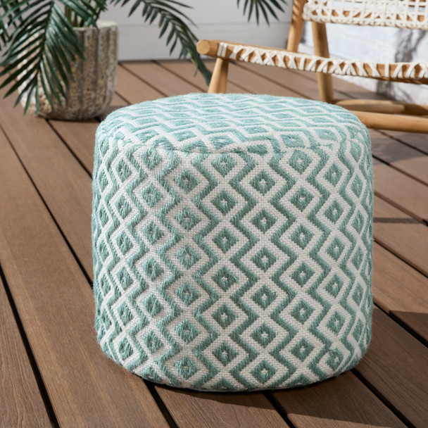Jaipur Lenon LNN02 Blue Pouf