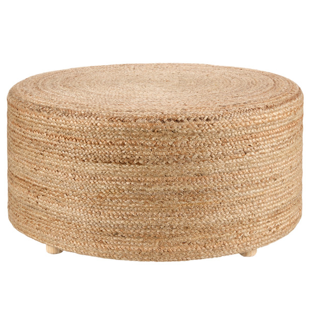Jaipur Saba Stool SBT02 Tan Beige Pouf