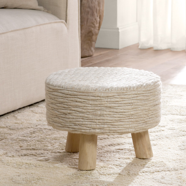 Jaipur Penna PNA01 Tan Taupe Pouf