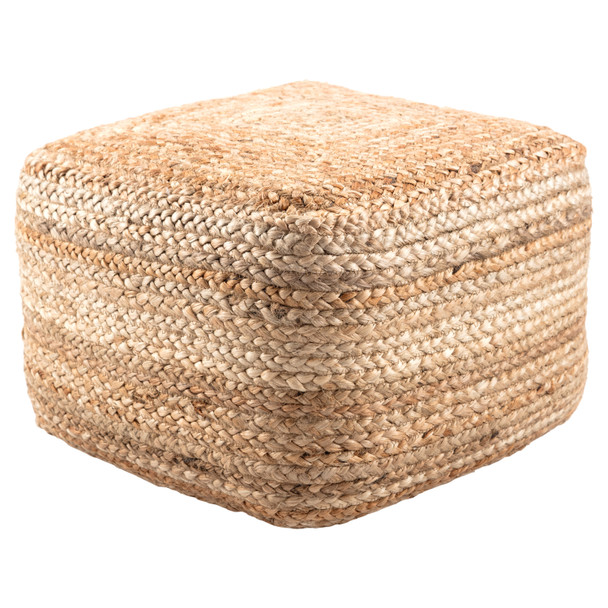 Jaipur Saba SAA02 Tan Beige Pouf