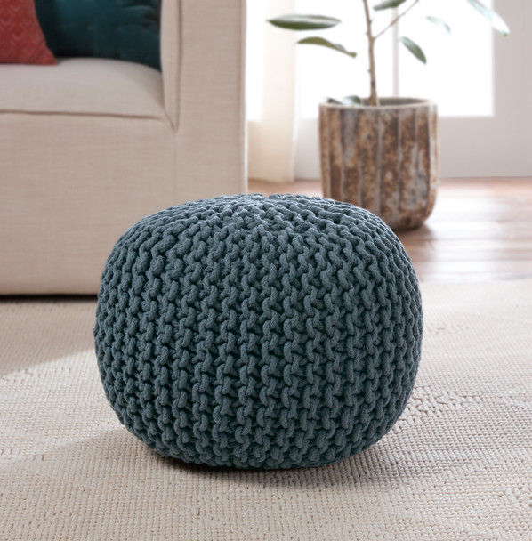 Jaipur Spectrum Pouf STP06 Blue Pouf