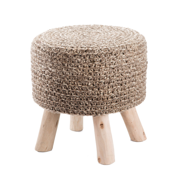 Jaipur Westport WES02 Tan Beige Pouf