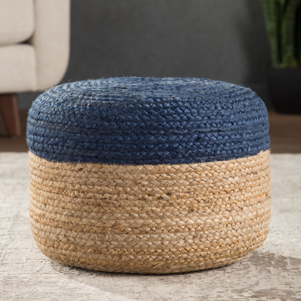 Jaipur Saba SAA10 Blue Pouf
