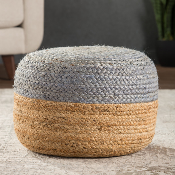 Jaipur Saba SAA11 Gray Pouf