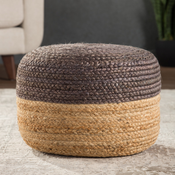 Jaipur Saba SAA13 Tan Beige Pouf