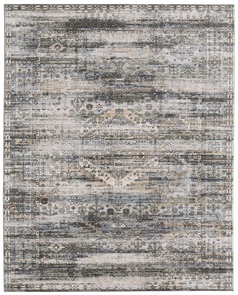 Feizy Augustine 39Twf Green Beige Rug