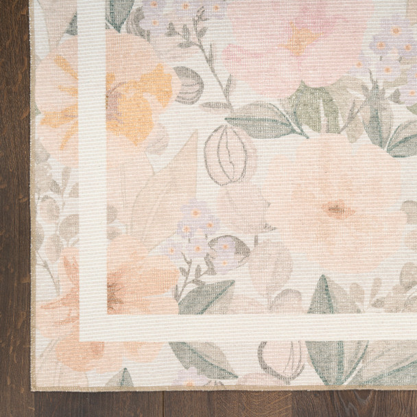 Nourison Botanical Washables BOT01 Beige Multicolor Rug