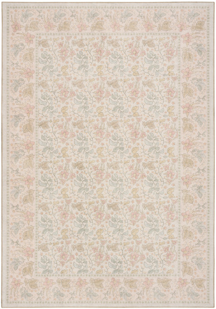Nourison Botanical Washables BOT03 Beige Multicolor Rug