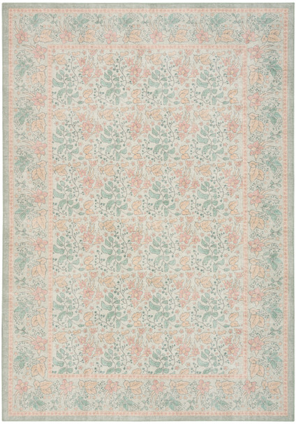 Nourison Botanical Washables BOT03 Green Multicolor Rug