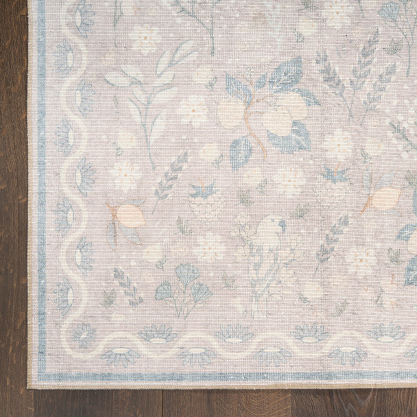 Nourison Botanical Washables BOT04 Grey Multicolor Rug