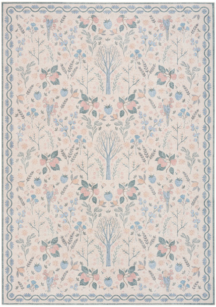 Nourison Botanical Washables BOT04 Ivory Multicolor Rug