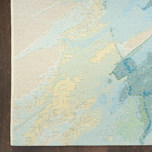 Nourison Color Splash CSP04 Ivory Blue Rug
