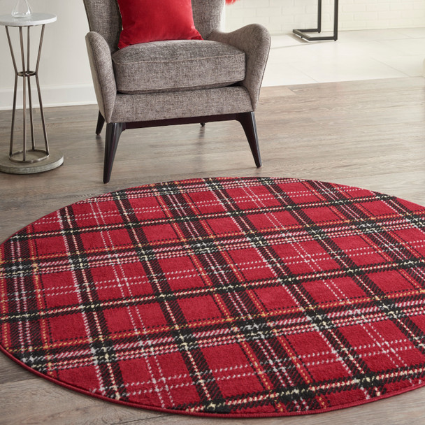 Nourison Grafix GRF03 Red Rug