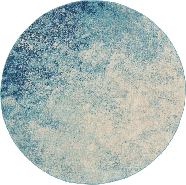 Nourison Passion PSN10 Navy Light Blue Rug