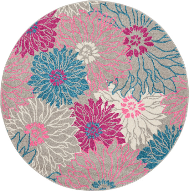 Nourison Passion PSN17 Grey Rug