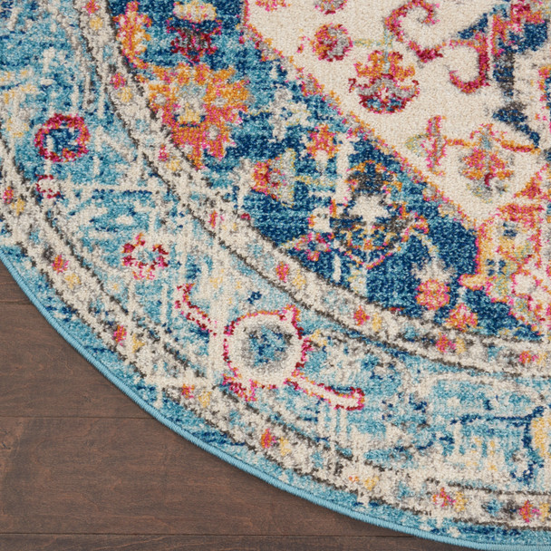 Nourison Passion PSN23 Ivory Light Blue Rug