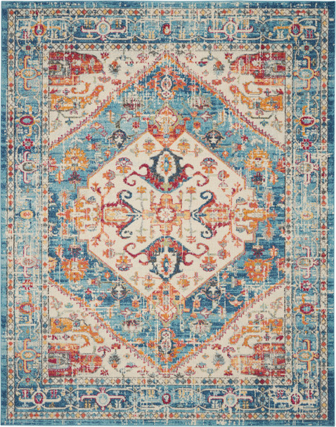 Nourison Passion PSN23 Ivory Light Blue Rug
