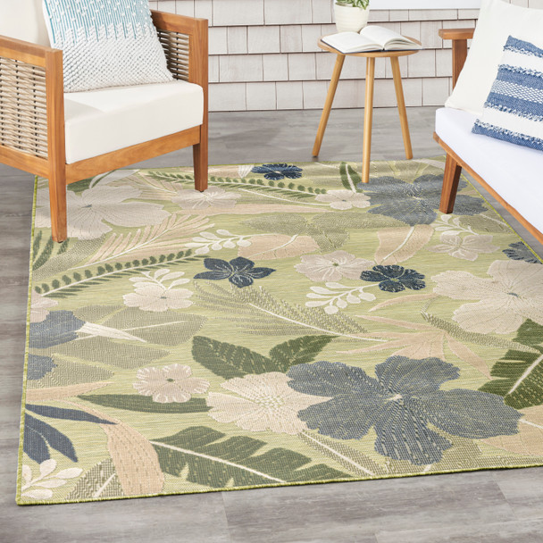 Nourison Suncoast SNC01 Green Blue Rug