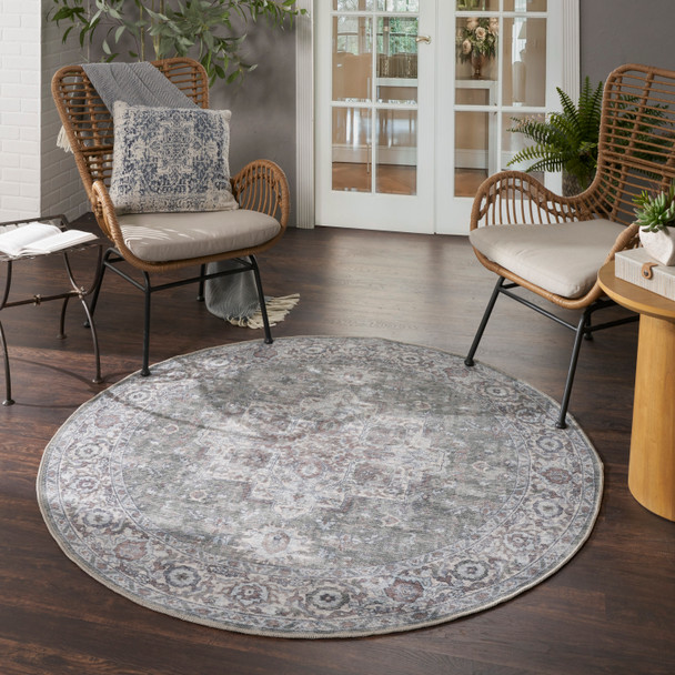 Nourison New Concept Washables SR101 Ivory Grey Rug