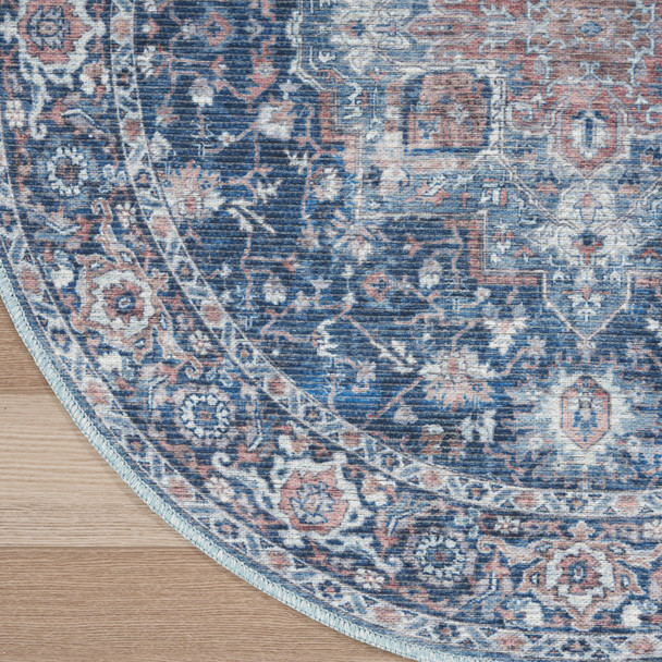 Nourison New Concept Washables SR101 Ivory Navy Rug