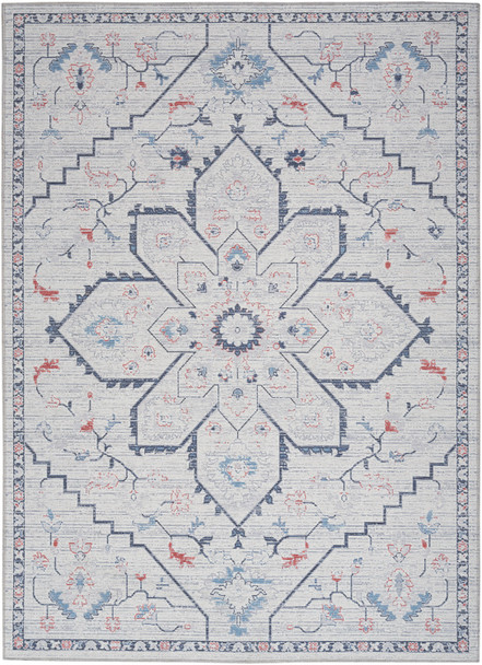 Nourison New Concept Washables SR110 Ivory Blue Rug