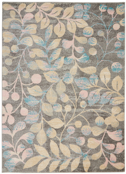 Nourison Tranquil TRA03 Grey Beige Rug
