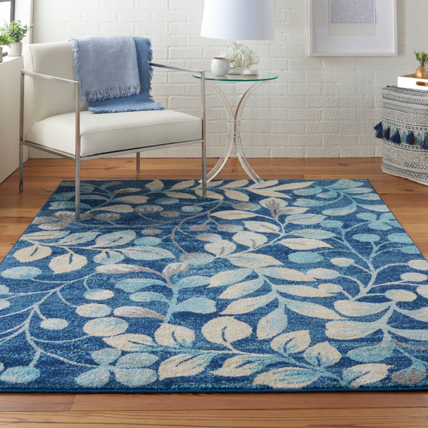 Nourison Tranquil TRA03 Navy Rug
