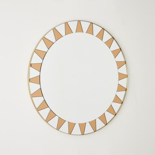 Global Views Sun Mirror-Brass Mirror