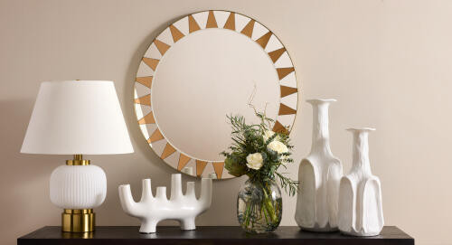 Global Views Sun Mirror-Brass Mirror