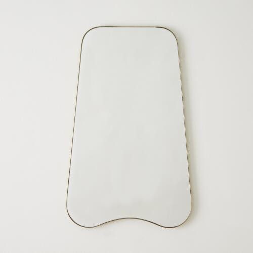 Global Views Mariko Organic Brass Framed Mirror