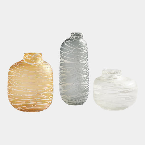 Global Views Palmata Amber Vase