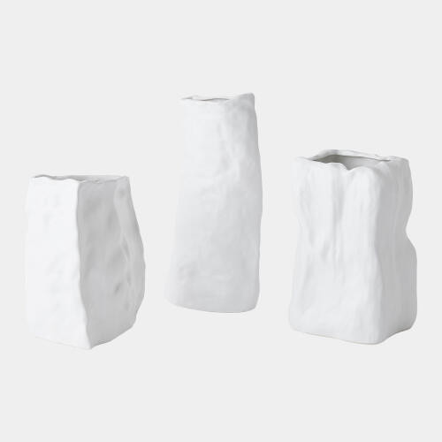 Global Views Woozy White Vase