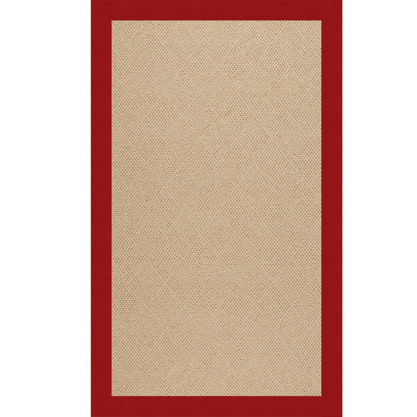 Capel Zoe-Cane Wicker 1990-527 Canvas Jockey Red Rug