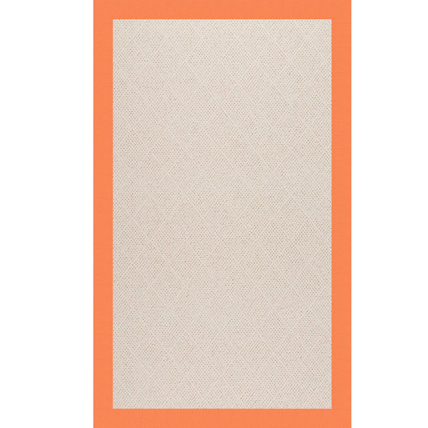 Capel Zoe-White Wicker 1993-815 Canvas Tangerine Rug