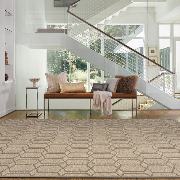 Capel Petra 2048-370 Sand Black Rug
