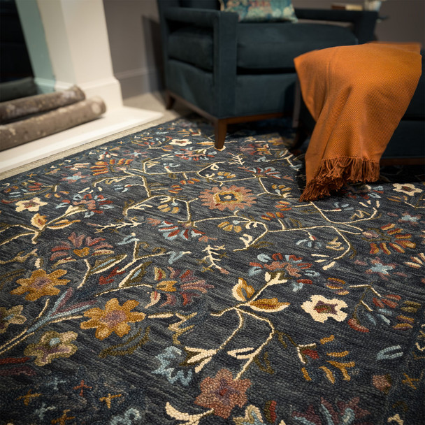 Capel Shakta-Valentina 2518-475 Navy Multi Rug