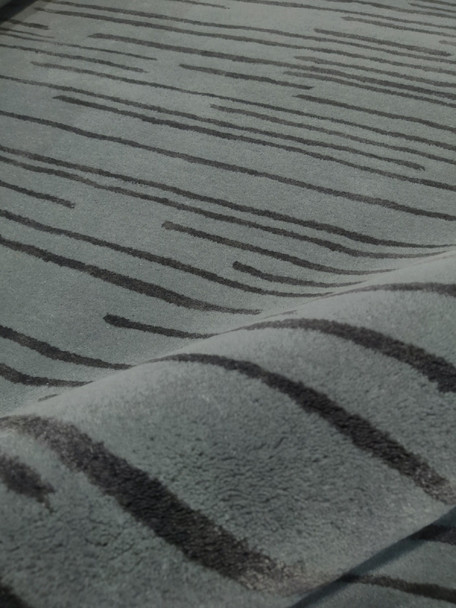 Florence Broadhurst 039405 Slub Charcoal Rug