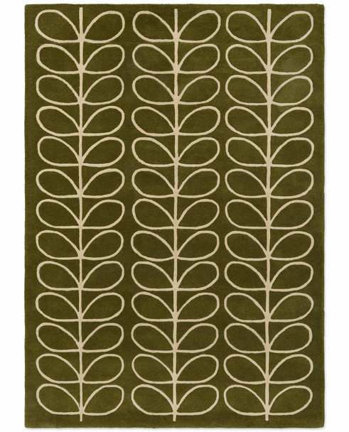 Orla Kiely 060501 Linear Stem Olive Rug