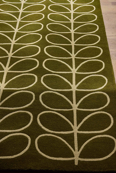 Orla Kiely 060501 Linear Stem Olive Rug