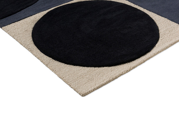 Orla Kiely 157908 Spot Square Blue Navy Rug