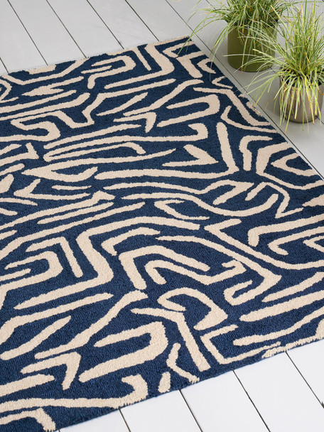 Harlequin 443608 Melodic Blue Outdoor Rug