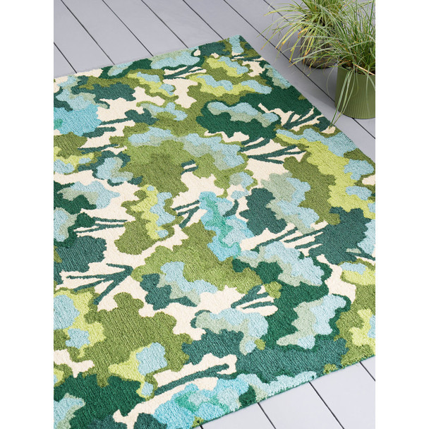Harlequin 443807 Tree Tops Green Outdoor Rug
