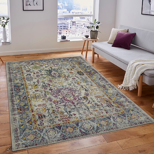 Amer Montana MON-3 Gray Orange Rug