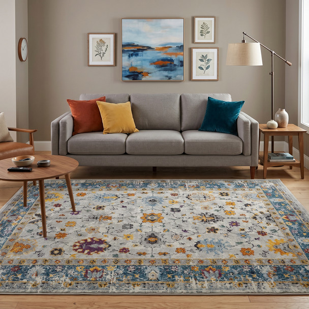 Amer Montana MON-6 Blue Orange Rug