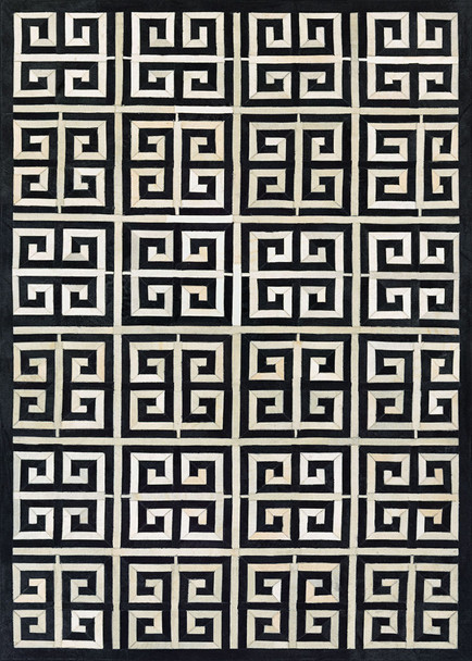 Couristan Chalet 3259 0243 Meander Black Ivory Rug