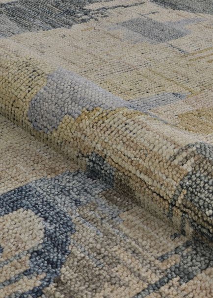 Couristan Desi Des3 3003 Mahal Natural Blue Rug