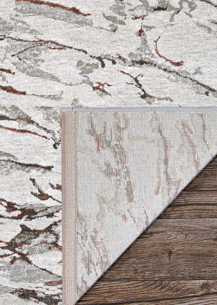 Couristan Sonnet 3801 6111 Marbre Grey Chocolate Rug