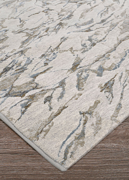 Couristan Sonnet 3801 6141 Marbre Grey Black Rug